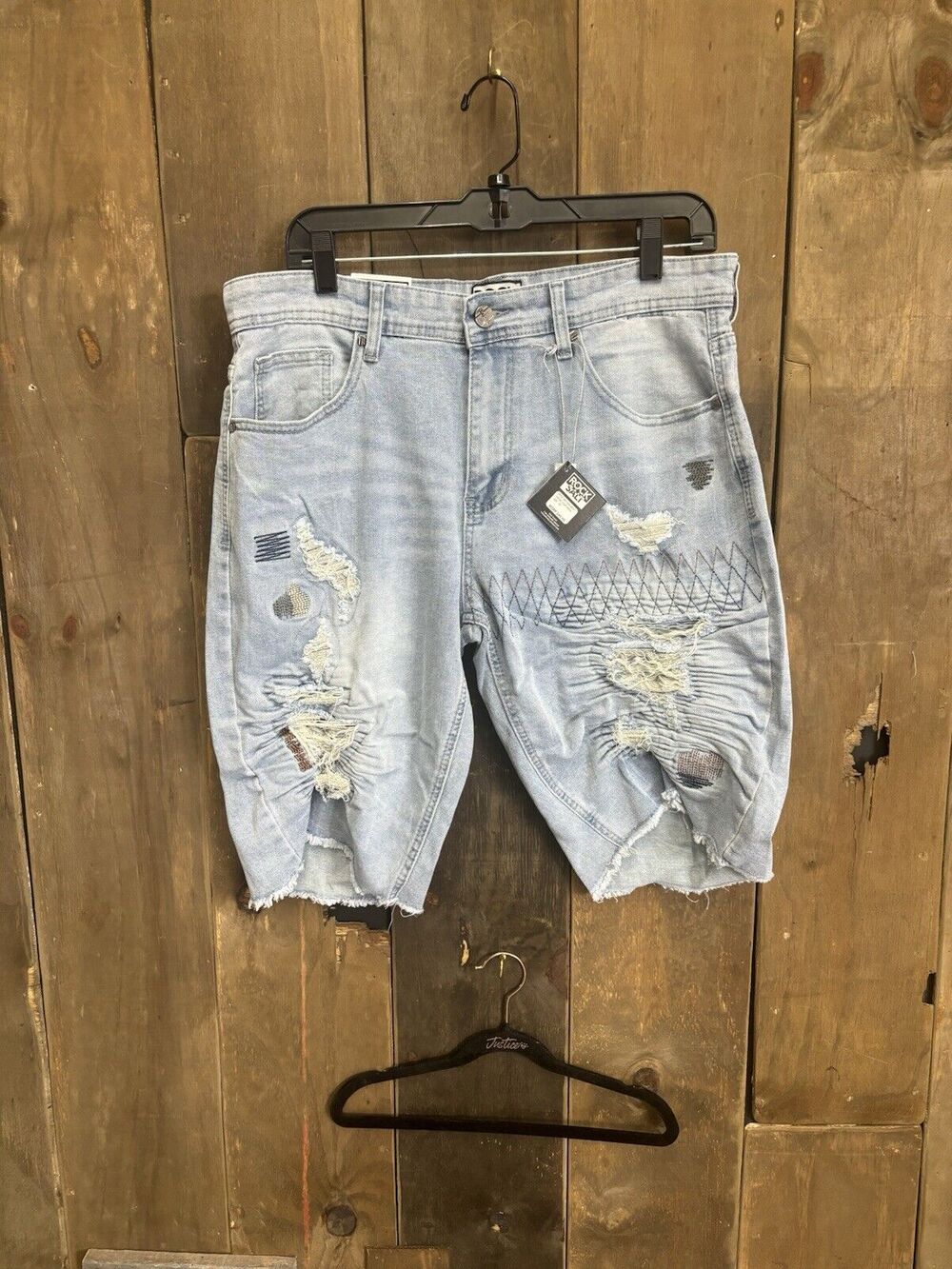 Rock Salt Light Wash Jean Shorts Men’s Size 34